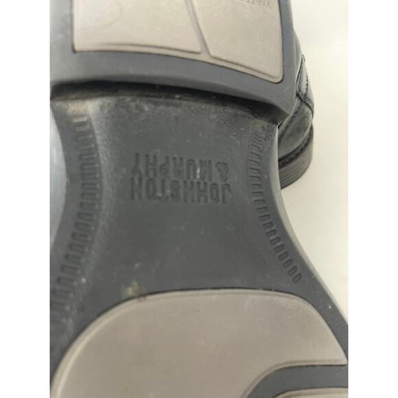 208985 MENS SHOE SIZE 10.5 M BLACK WATERPROOF LEATHER LACE UP JOHNSTON & MUPRHY - Picture 5 of 10
